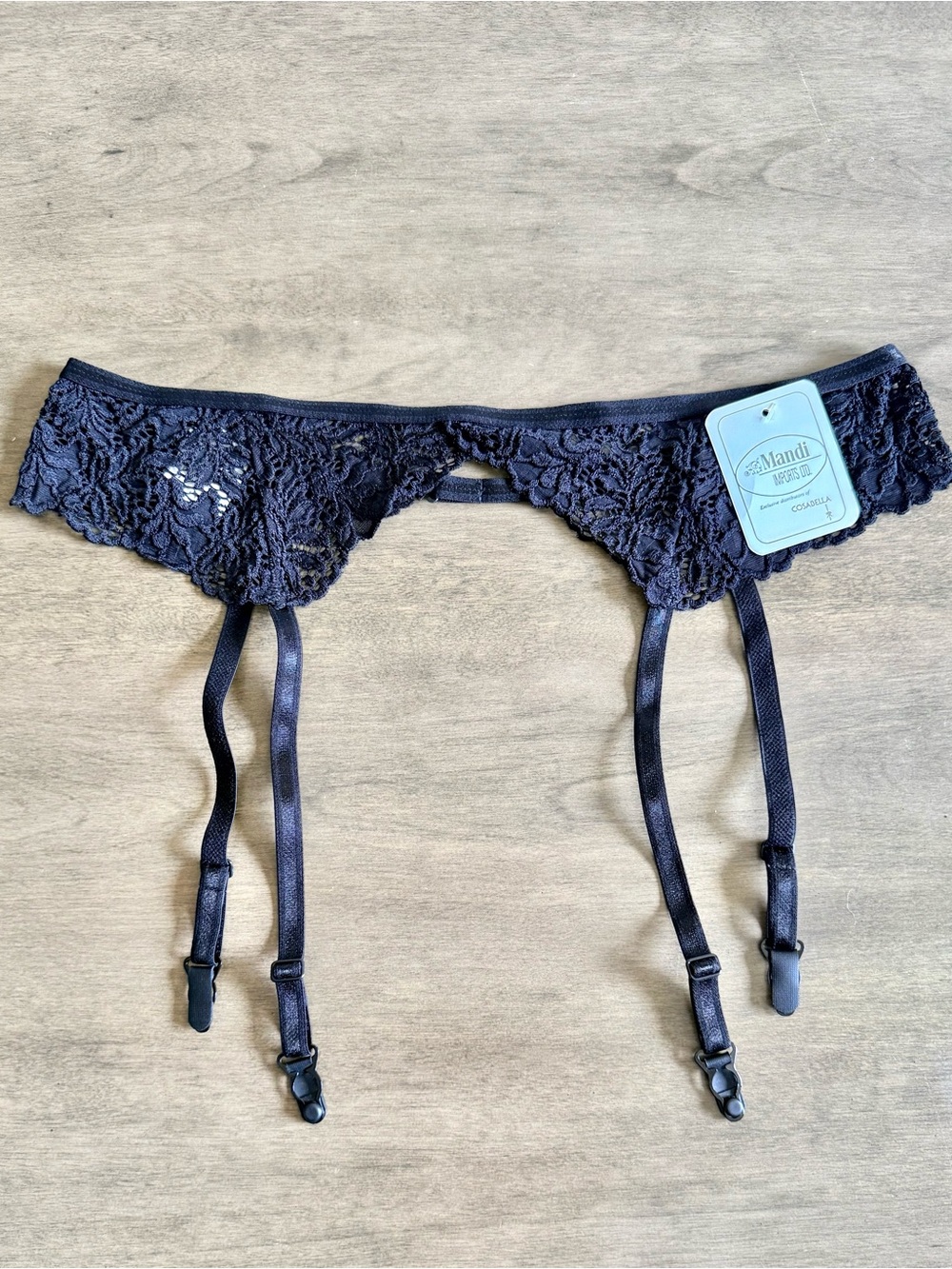 Cosabella “Made in Italy” Lace Garter Belt with Adjustable Straps